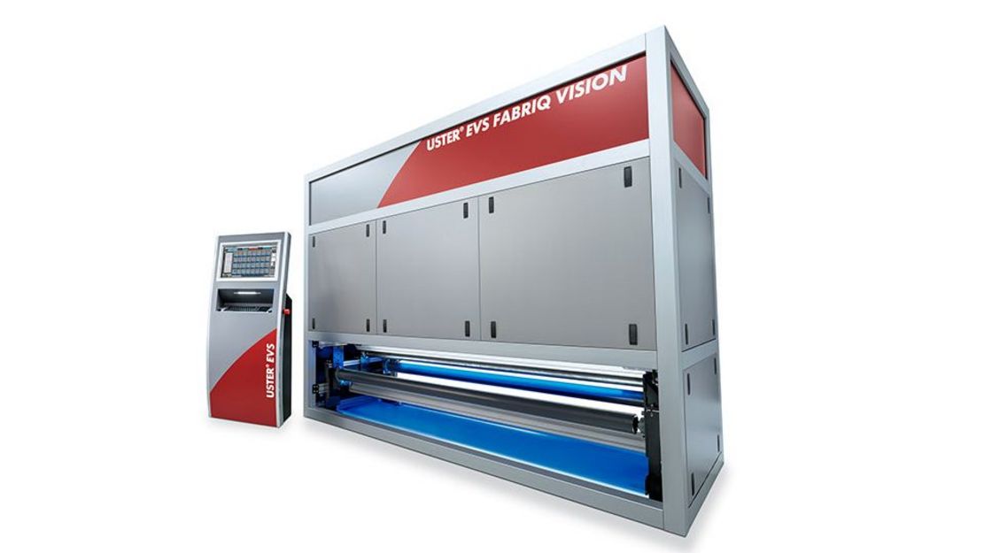 Uster EVS Fabriq Vision product with monitor