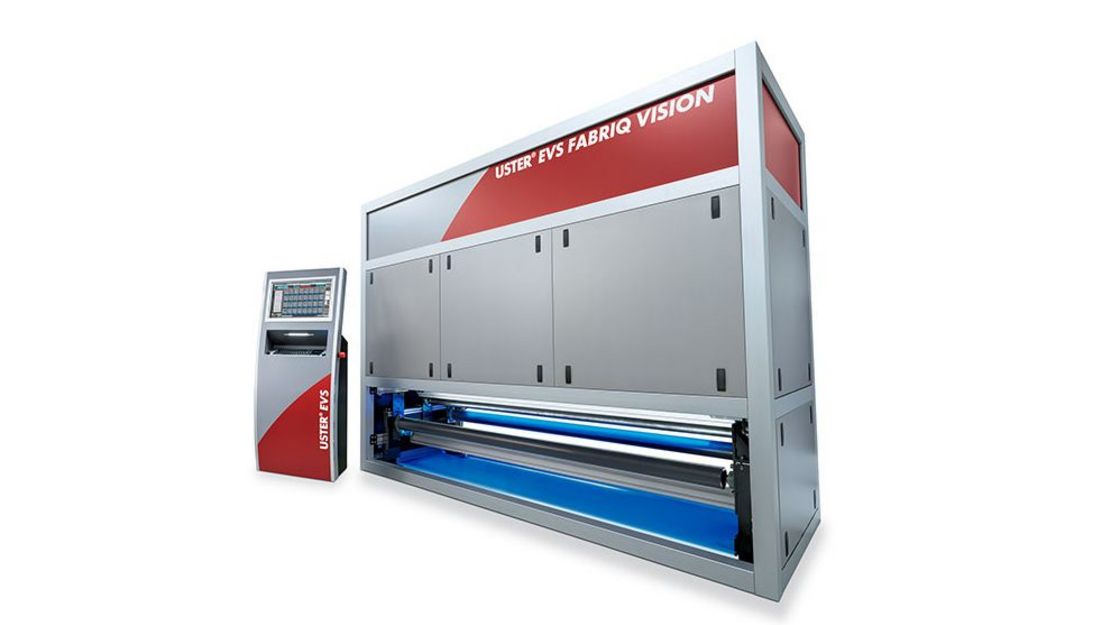 Uster EVS Fabriq Vision product with monitor